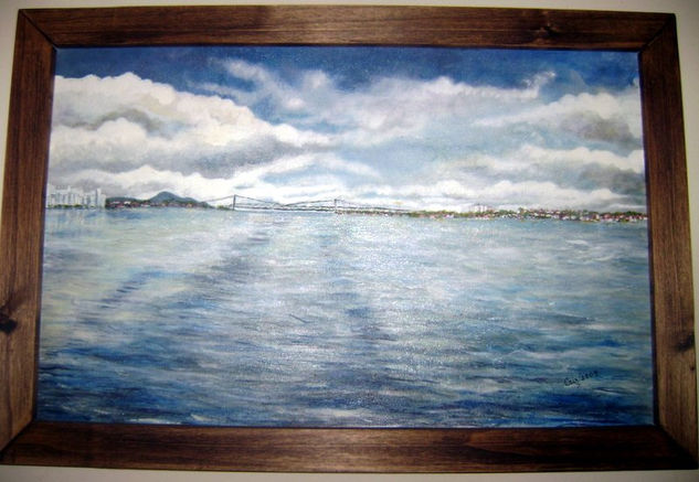 Desde el Barco Oil Canvas Marine Painting