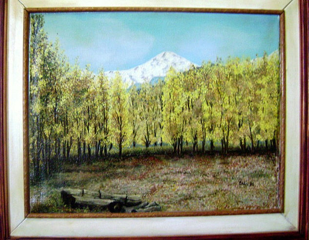 Otoño en Mendoza Oil Canvas Landscaping