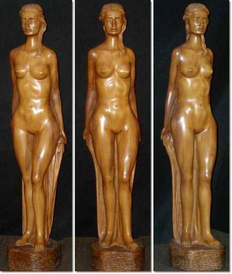 Desnudo femenino (10) Wood Figurative