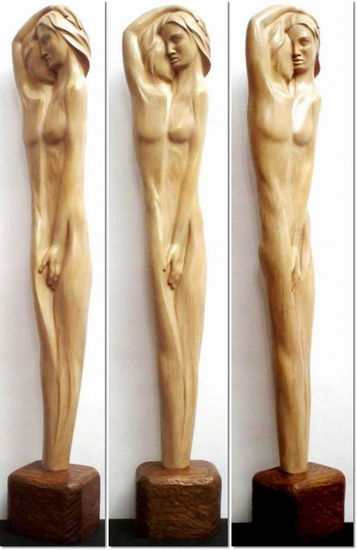 Simbiosis (11) Wood Figurative