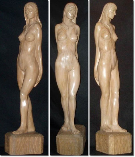 Desnudo femenino (12) Wood Figurative