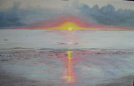 Puesta de sol en...
