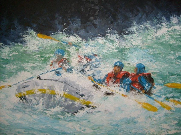 Rafting por el azul Oil Panel Landscaping