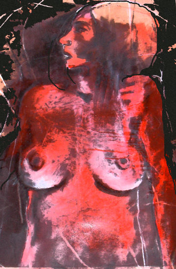 tribu 001 Oil Paper Nude Paintings