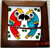 Pareja de guacamayas