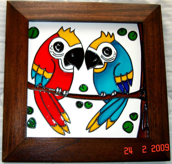 pareja de guacamayas 