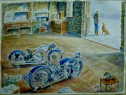 "Taller con motos...