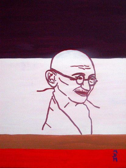 Gandhi Acrylic Canvas