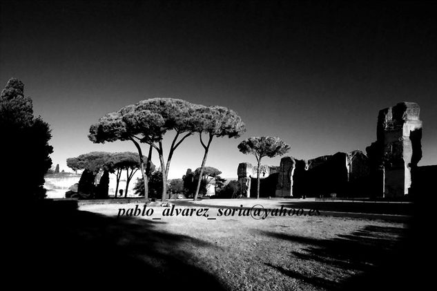 TERMAS DE CARACALLA 1 Architecture and Interiorism Black and White (Digital)