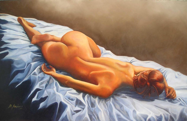 COMO UNA LUNA EN EL AGUA Oil Canvas Nude Paintings