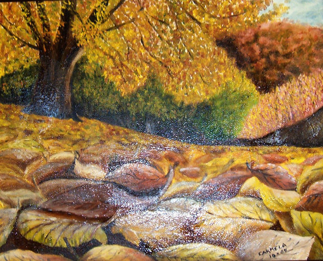 Otoño Oil Canvas Landscaping