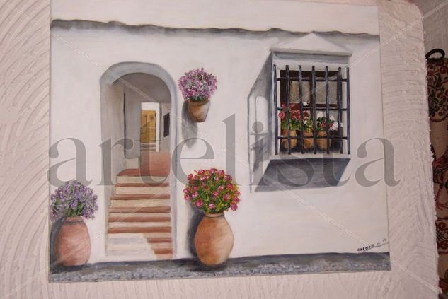 Entrada a un patio andaluz Oil Canvas Others