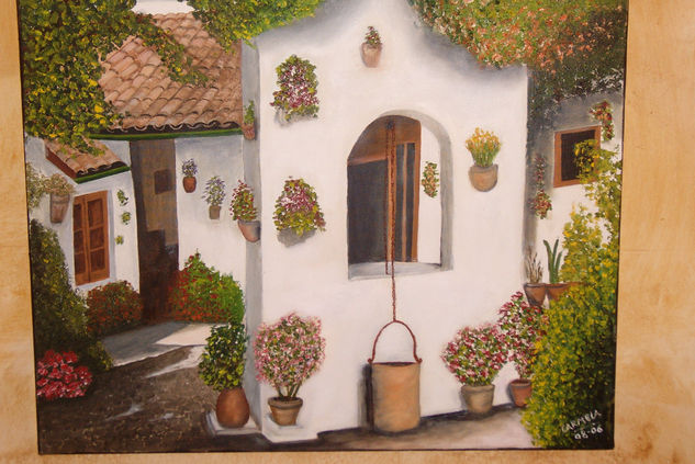 Patio andalluz Oil Canvas Landscaping