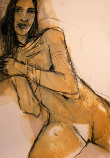 figura one Oil Paper Nude Paintings