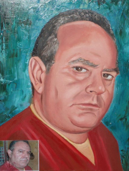 Peluquero de los Angeles (Alicante) Oil Canvas Portrait