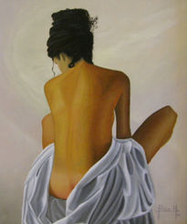 Desnudo con tela