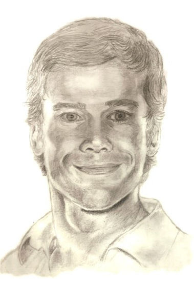 DEXTER Pencil (Black) Paper Portrait