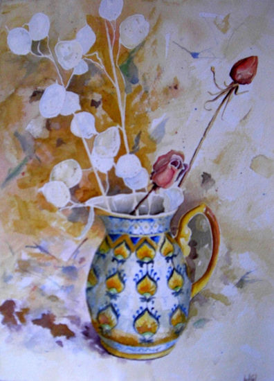 flores Watercolour Paper Still Life Paintings