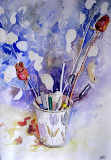 flores Watercolour Paper Still Life Paintings