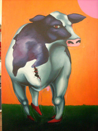 vaca model Oil Canvas Others