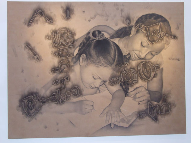 MADRE E HIJA Charcoal