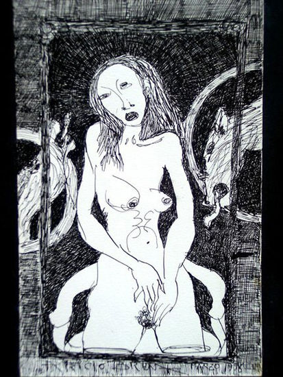 Equinoccio Ink Paper Nude Paintings