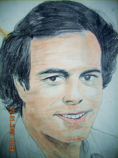 Julio Iglesias Charcoal