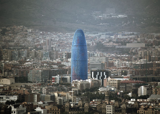 Torre Agbar Other Themes Color (Digital)