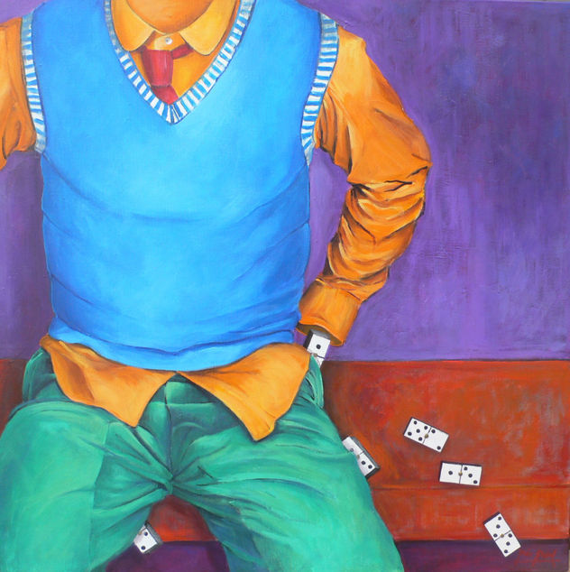 dominó camisa amarilla (Yellow Shirt Dominoes)