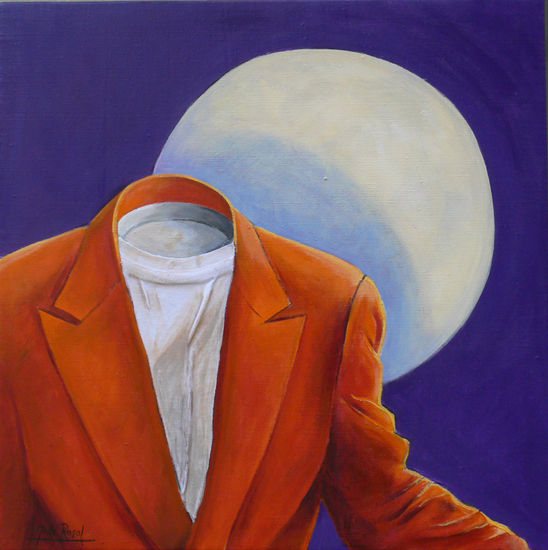 La Luna (The Moon) Acrylic Canvas Figure Painting