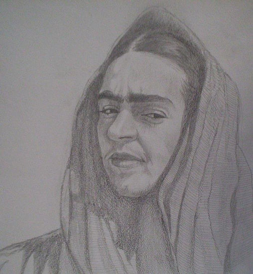 Frida Khalo rebozo!!! Pencil