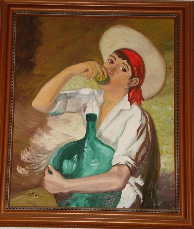 Niño con manzana
