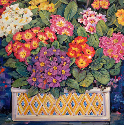 Jardinera en primavera