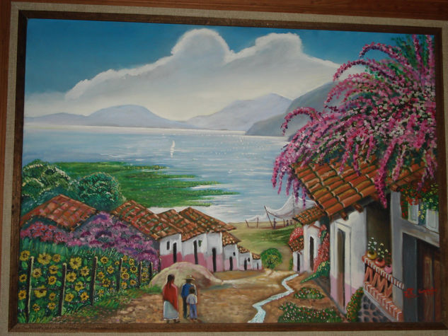 Chapala Jalisco Óleo Lienzo Paisaje