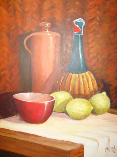 naturaleza muerta con limones Acrylic Panel Still Life Paintings