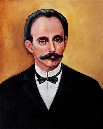 JOSE MARTI Acrylic Canvas Portrait