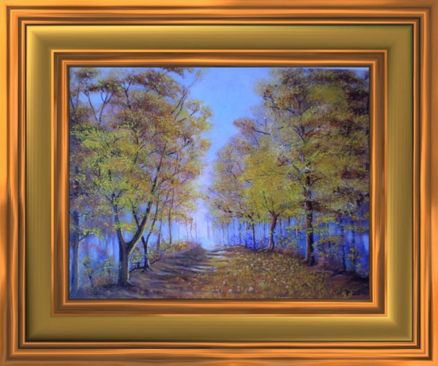 Alba otoñal Oil Canvas Landscaping