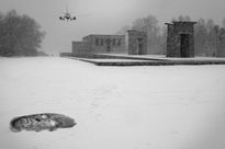 Nieva sobre el templo