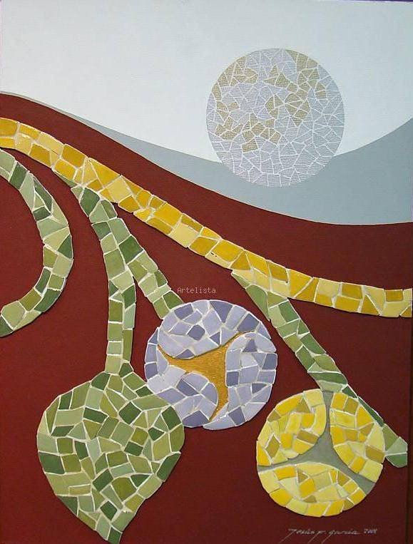 mosaico hoja