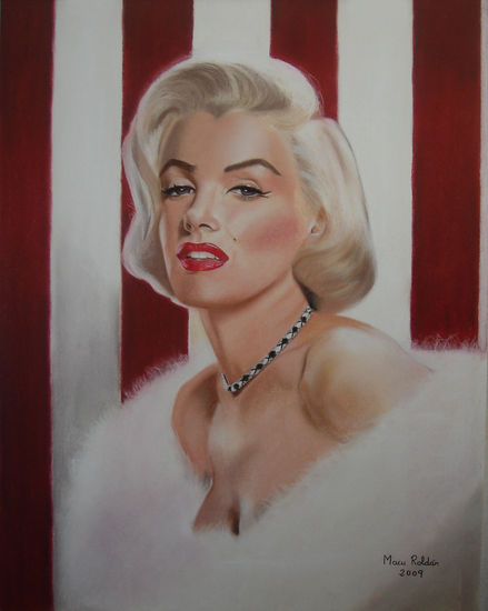 Marilyn Monroe Pastel Paper Portrait