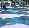 Paseantes por la plaza
