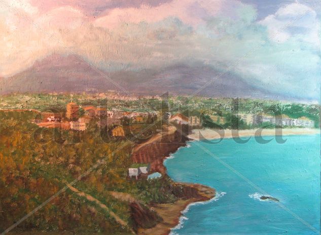 Playa del Albir Mixed media Canvas Landscaping