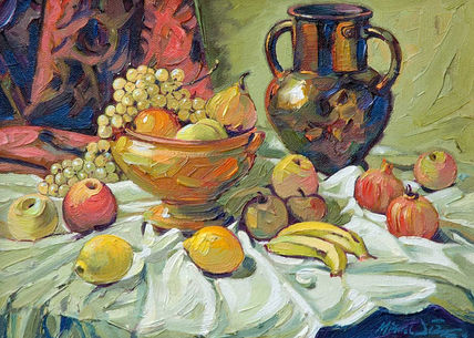 Bodegon de frutas.