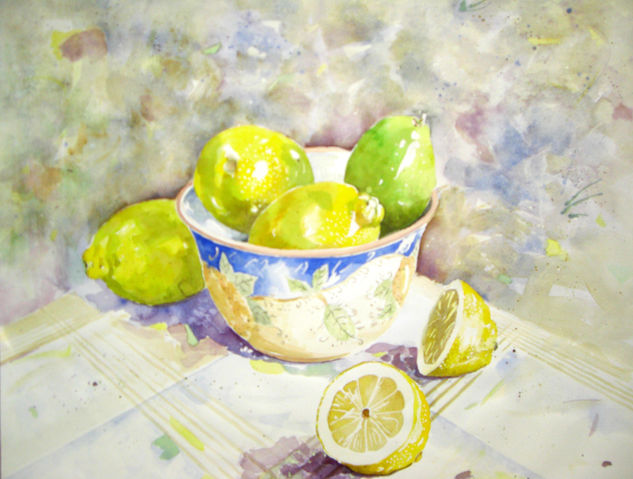 limones Watercolour Paper Still Life Paintings