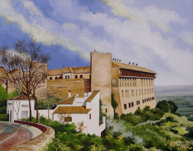 Carmona  (Parador) Óleo Lienzo Paisaje