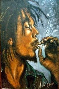 Bob Marley Oil Canvas Figure Painting