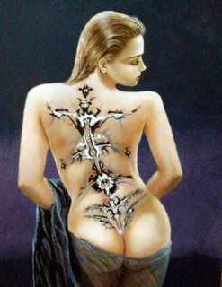 Tatuaje Oil Canvas Figure Painting