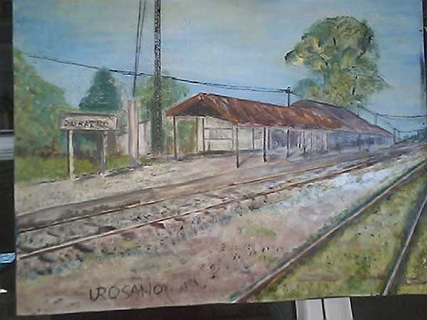 Estacion. Media Mixta Tabla Paisaje