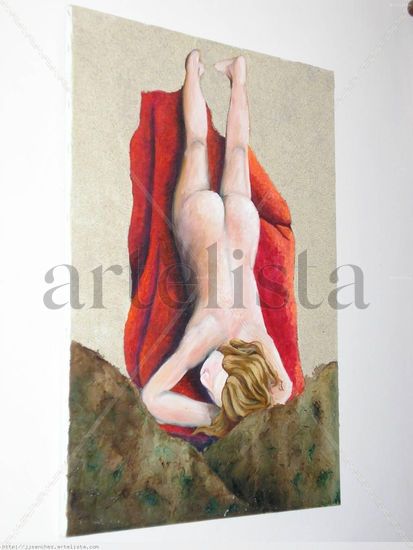 Tomando el sol 1 Oil Canvas Nude Paintings