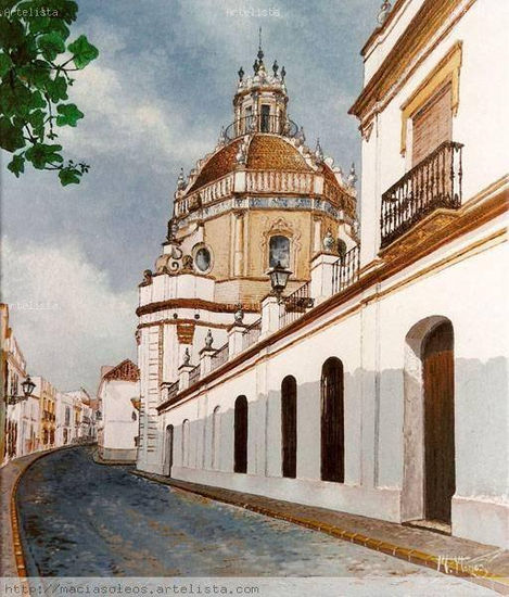 Marchena (Iglesia de San Sebastian) Oil Canvas Landscaping